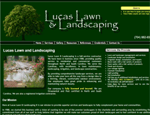 Tablet Screenshot of lucaslandscape.com